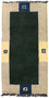 Nepal Tæppe - 140 x 70 cm - grøn