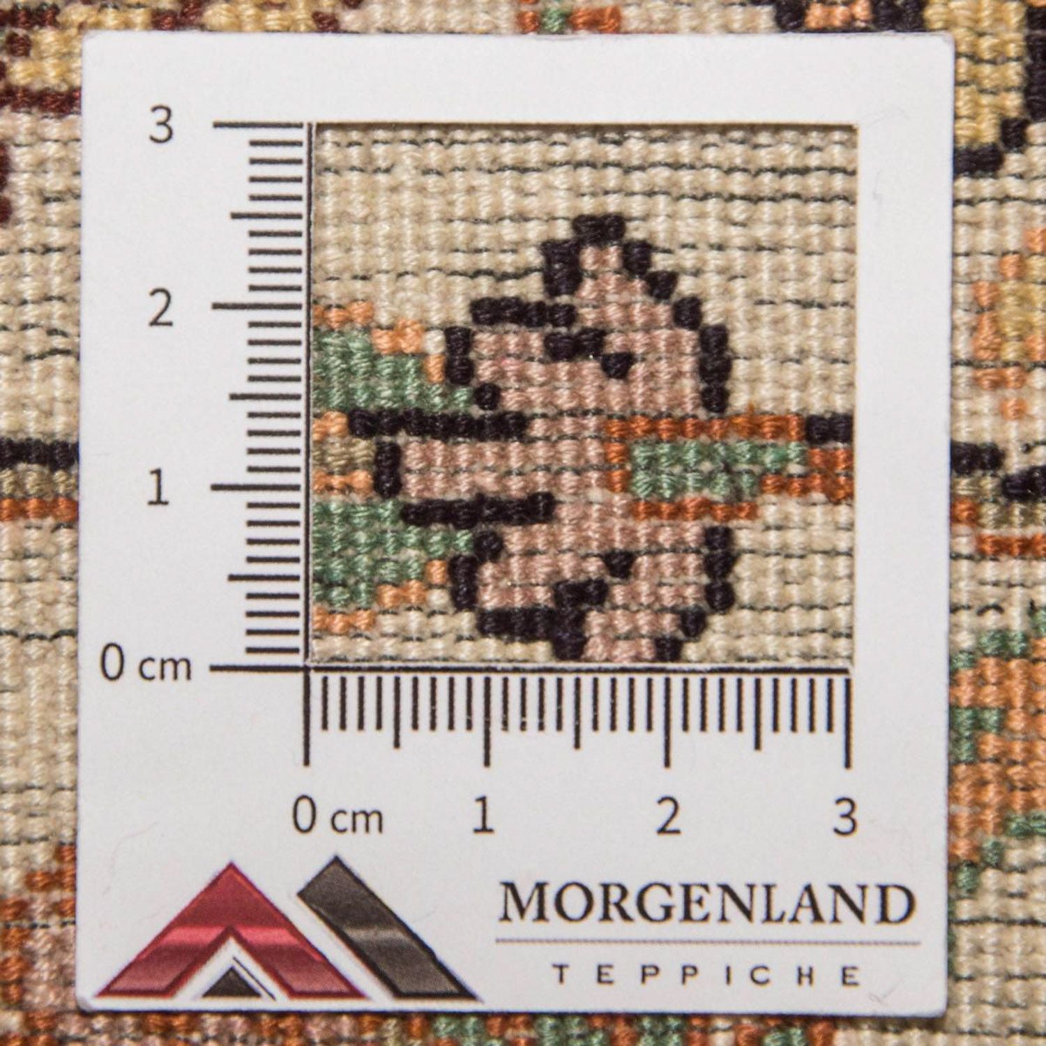 Silketæppe - Kashmir Silk - 95 x 62 cm - beige