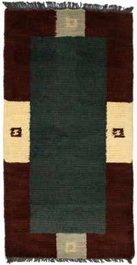 Nepal Tæppe - 140 x 70 cm - grøn