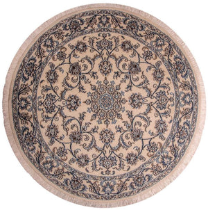 Persisk tæppe - Nain - Royal rundt  - 150 x 150 cm - beige