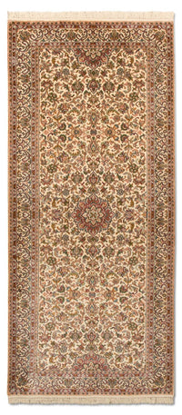 Løber Silketæppe - Kashmir Silk - 190 x 77 cm - beige