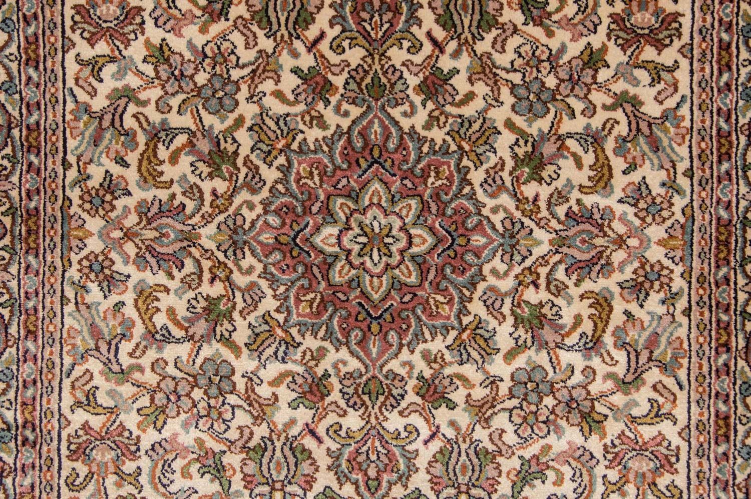 Løber Silketæppe - Kashmir Silk - 190 x 77 cm - beige
