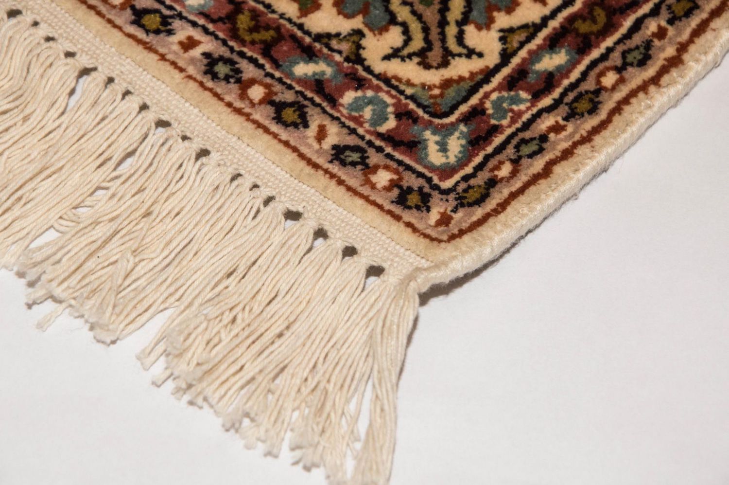 Løber Silketæppe - Kashmir Silk - 190 x 77 cm - beige