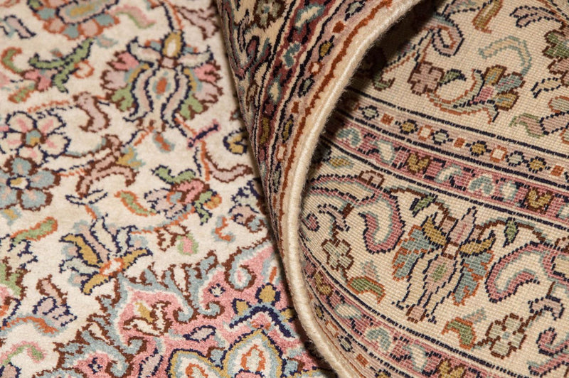 Løber Silketæppe - Kashmir Silk - 190 x 77 cm - beige