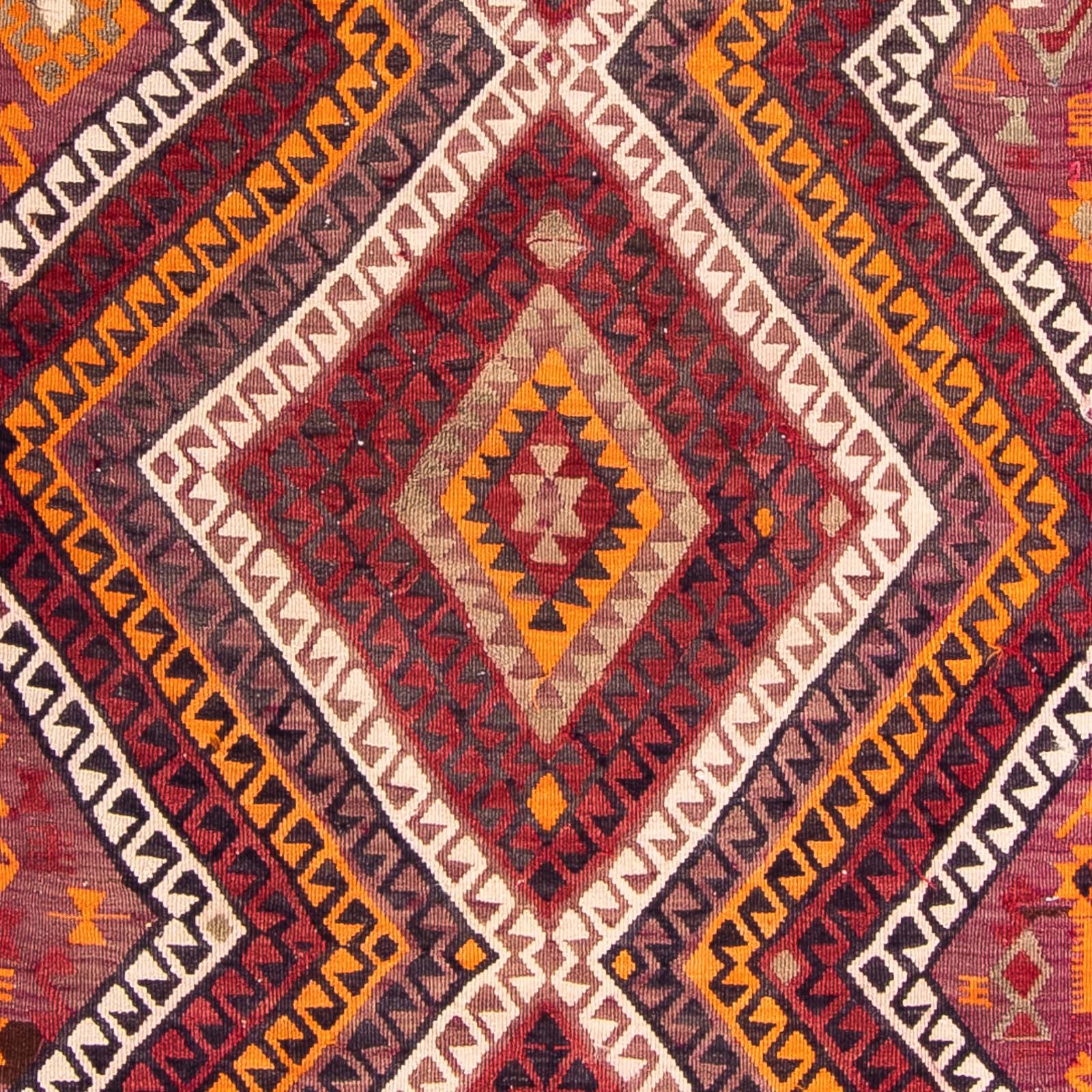 Løber Kelim-tæppe - gammelt - 375 x 140 cm - flerfarvet