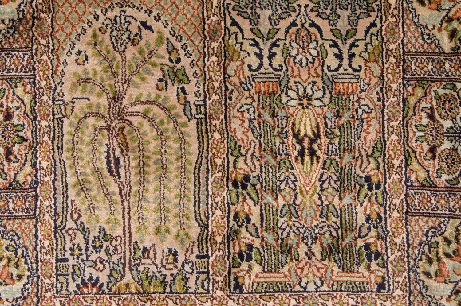Løber Silketæppe - Kashmir Silk - 270 x 75 cm - flerfarvet