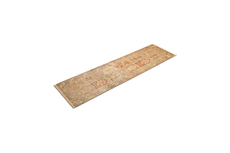 Løber Silketæppe - Kashmir Silk - 270 x 75 cm - flerfarvet