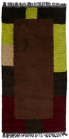 Nepal Tæppe 70x140cm - Uldtæppe - Rektangulær / Brun / 70 x 140 cm Rektangulær