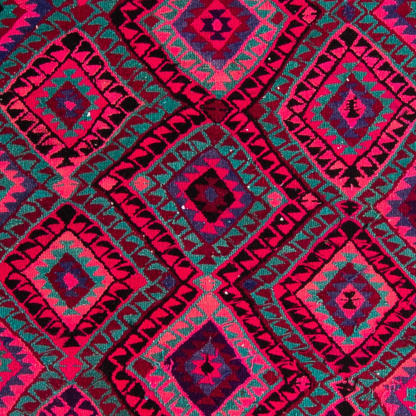 Løber Kelim-tæppe - gammelt - 315 x 135 cm - flerfarvet