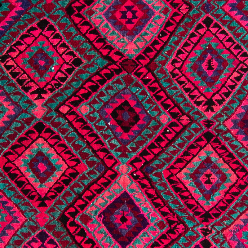 Løber Kelim-tæppe - gammelt - 315 x 135 cm - flerfarvet