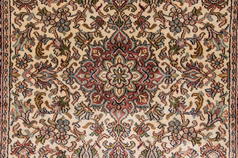 Løber Silketæppe - Kashmir Silk - 192 x 79 cm - beige