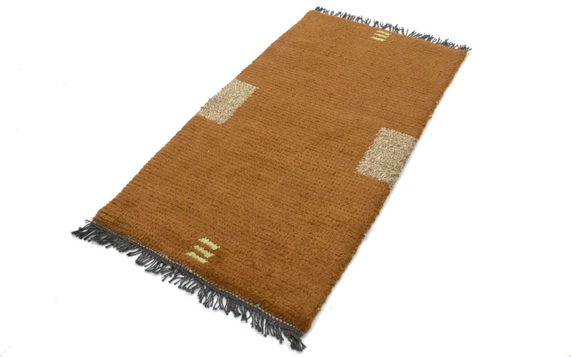 Nepal Tæppe - 140 x 70 cm - brun
