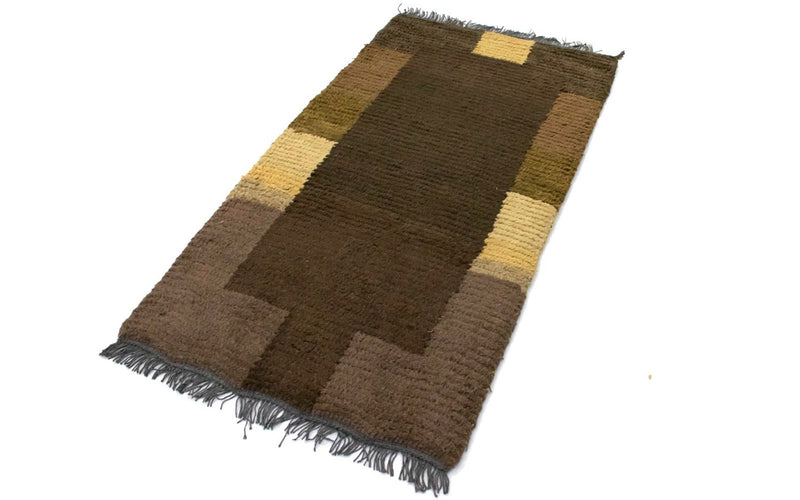Nepal Tæppe - 140 x 70 cm - brun