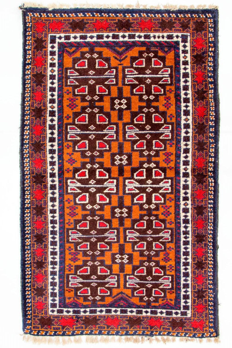 Baluch-tæppe - 137 x 79 cm - flerfarvet