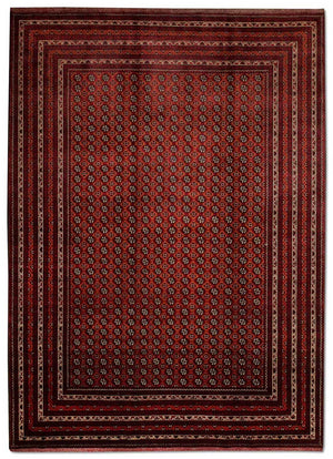 Afghansk tæppe - Bukhara - 293 x 201 cm - rød