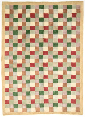 Nepal Tæppe - 229 x 163 cm - farvet