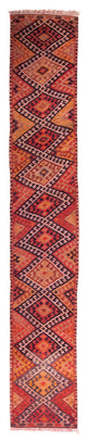 Antikt kilim Tæppe 380x75cm