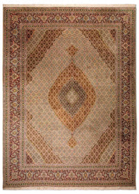 Persisk tæppe - Tabriz - Premium - 400 x 300 cm - brun