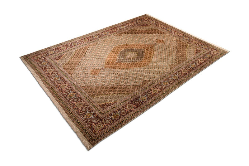 Persisk tæppe - Tabriz - Premium - 400 x 300 cm - brun