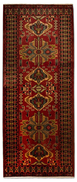 Løber Persisk tæppe - Nomadisk - 200 x 82 cm - rød
