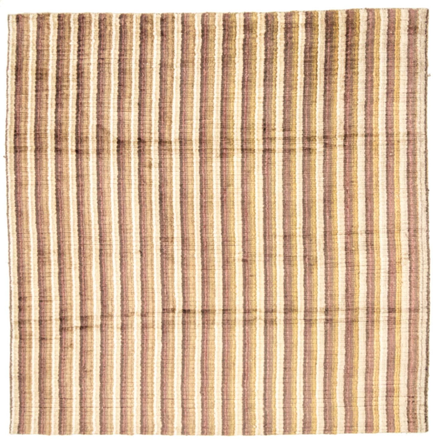 Viskose tæppe firkantet  - 200 x 200 cm - flerfarvet
