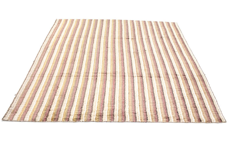 Viskose tæppe firkantet  - 200 x 200 cm - flerfarvet