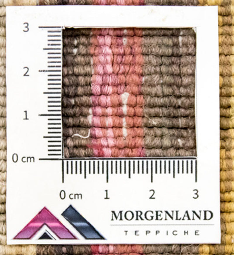 Viskose tæppe firkantet  - 200 x 200 cm - flerfarvet