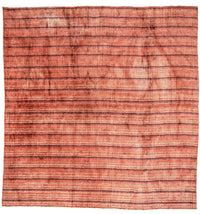 Viskose tæppe - 213 x 213 cm - flerfarvet