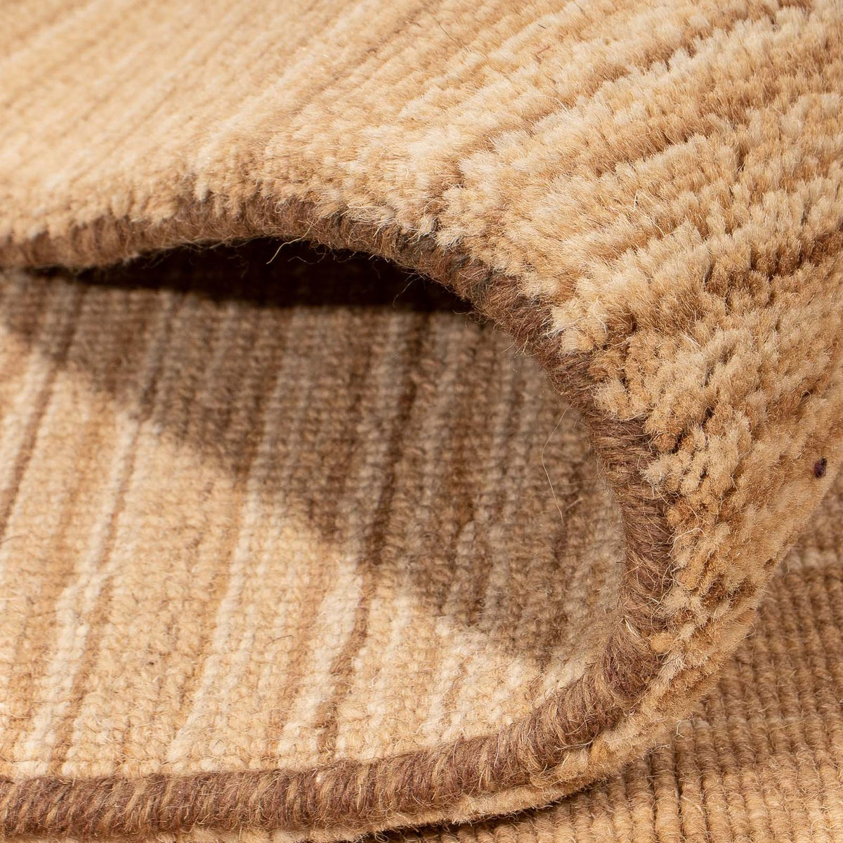 Gabbeh Tæppe - Loribaft Softy - 200 x 140 cm - lys brun