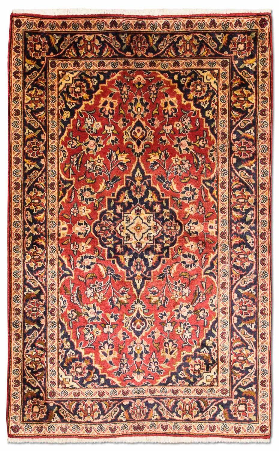 Persisk tæppe - Keshan - 163 x 100 cm - rød
