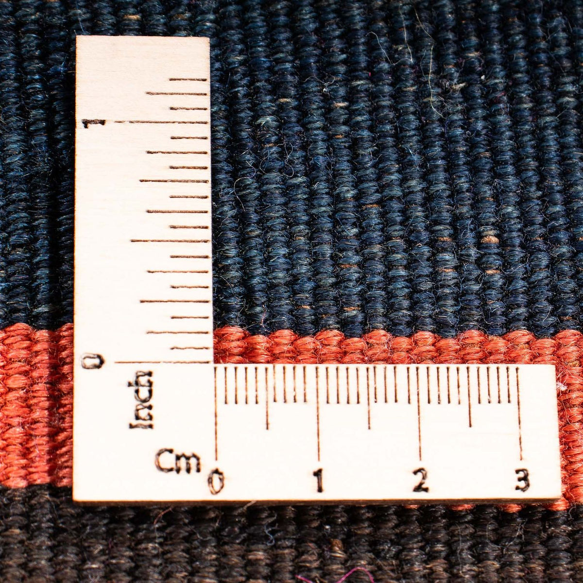 Kelim-tæppe - gammelt - 100 x 90 cm - flerfarvet