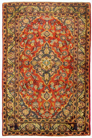 Persisk tæppe - Keshan - 162 x 105 cm - orange