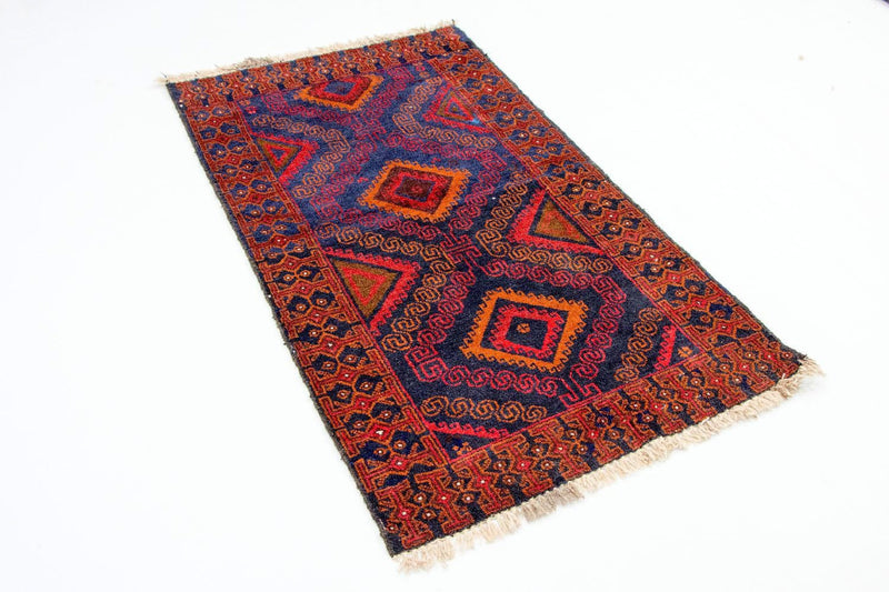 Baluch-tæppe - 140 x 79 cm - blå
