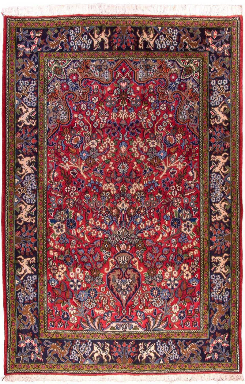 Persisk tæppe - Ghom - 200 x 140 cm - rød