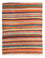 Kelim-tæppe - gammelt - 170 x 140 cm - flerfarvet