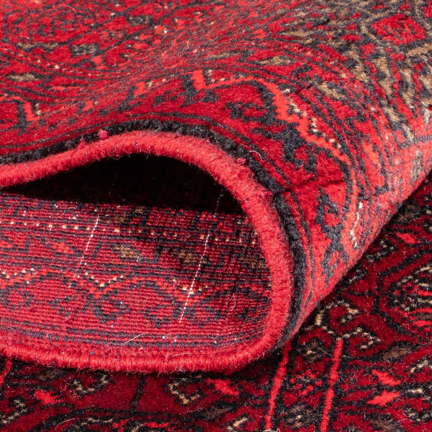 Afghansk tæppe - Bukhara - 196 x 124 cm - rød
