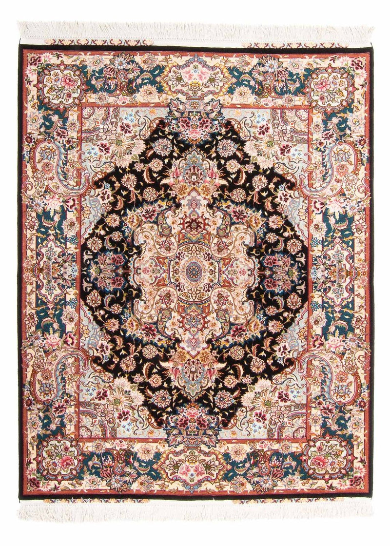 Persisk tæppe - Tabriz - Royal - 200 x 150 cm - mørkeblå