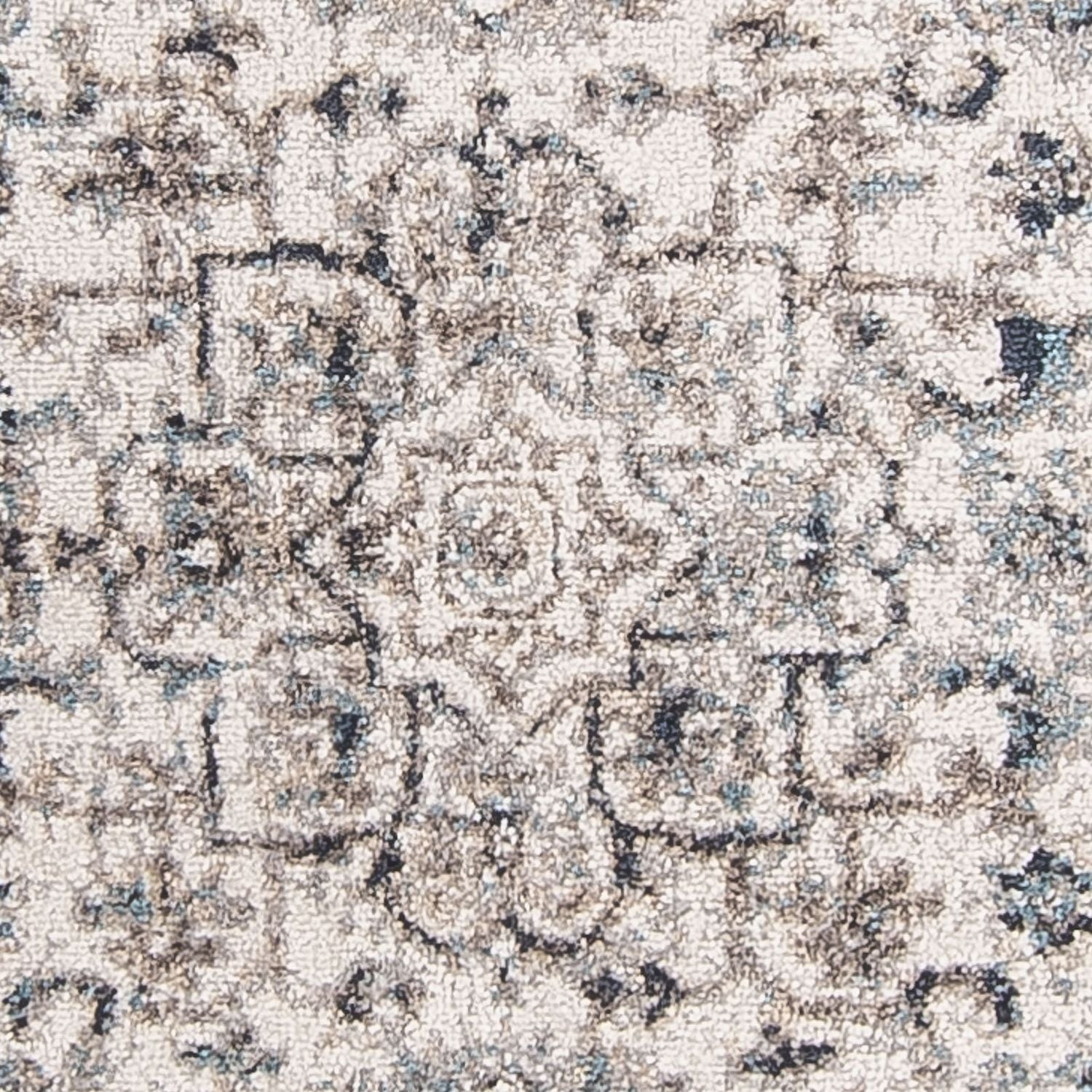 Moderne tæppe - 150 x 75 cm - sølv