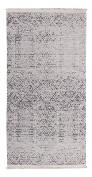 Moderne tæppe - 150 x 76 cm - sølv