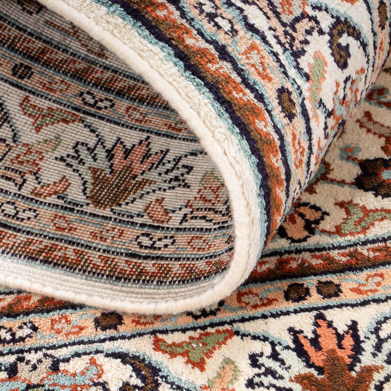 Silketæppe - Kashmir Silk - 125 x 78 cm - creme