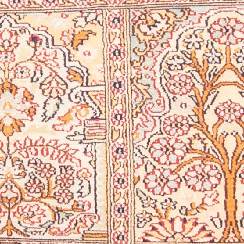 Silketæppe - Kashmir Silk - 119 x 79 cm - flerfarvet
