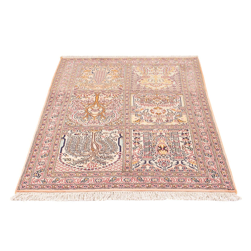 Silketæppe - Kashmir Silk - 119 x 79 cm - flerfarvet