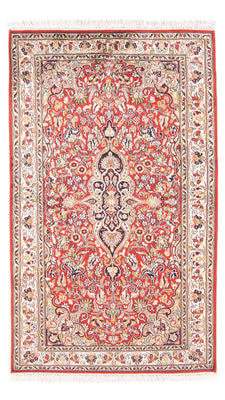 Silketæppe - Kashmir Silk - 162 x 90 cm - rød