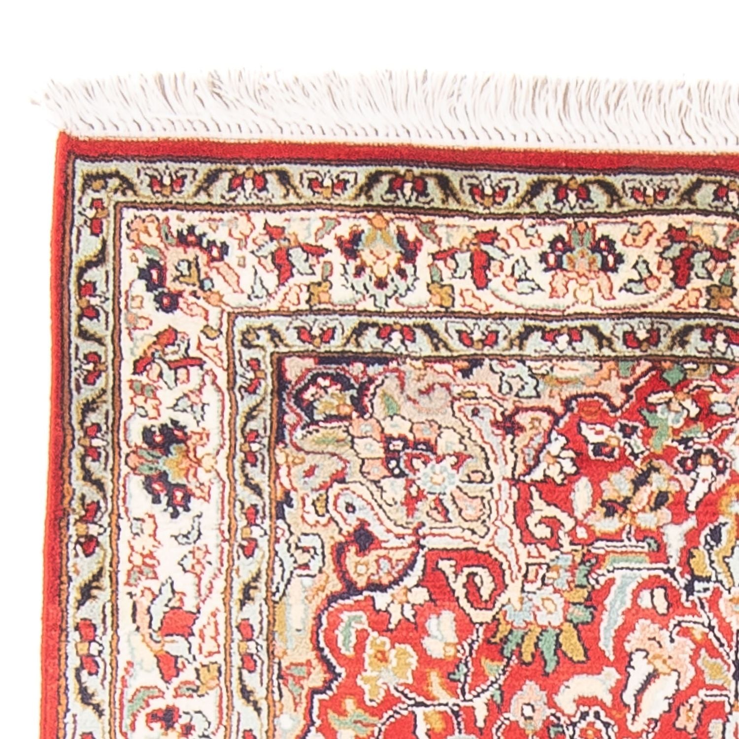 Silketæppe - Kashmir Silk - 162 x 90 cm - rød
