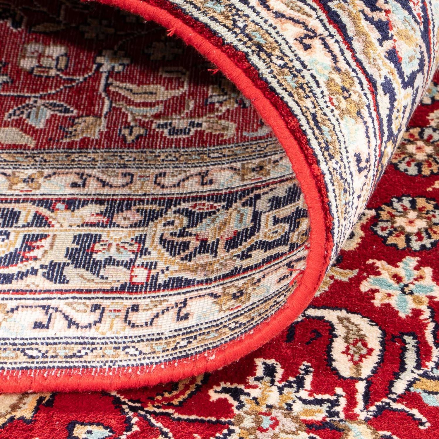 Silketæppe - Kashmir Silk - 162 x 90 cm - rød