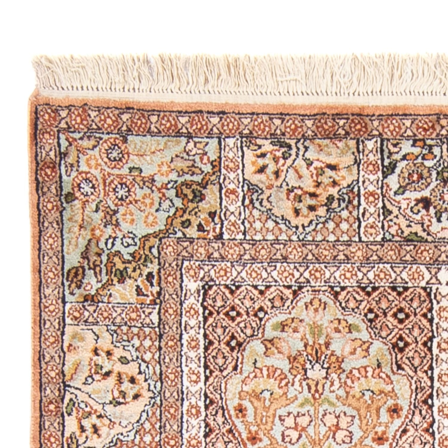 Silketæppe - Kashmir Silk - 148 x 92 cm - flerfarvet