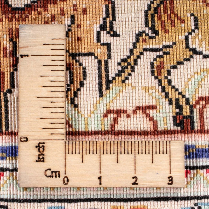 Silketæppe - Ghom Silk - Premium - 156 x 100 cm - guld