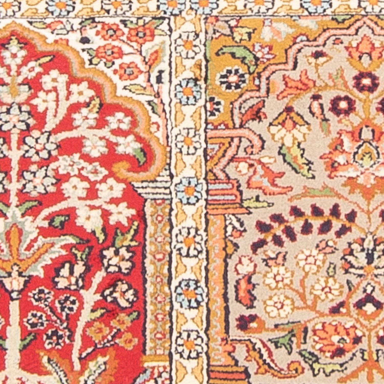 Silketæppe - Kashmir Silk - 155 x 80 cm - flerfarvet