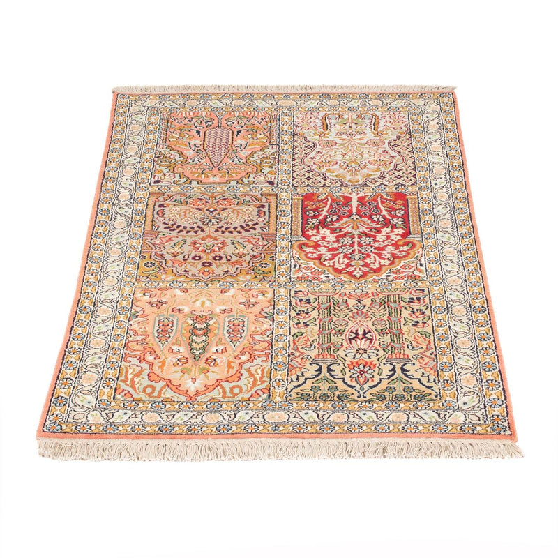 Silketæppe - Kashmir Silk - 155 x 80 cm - flerfarvet