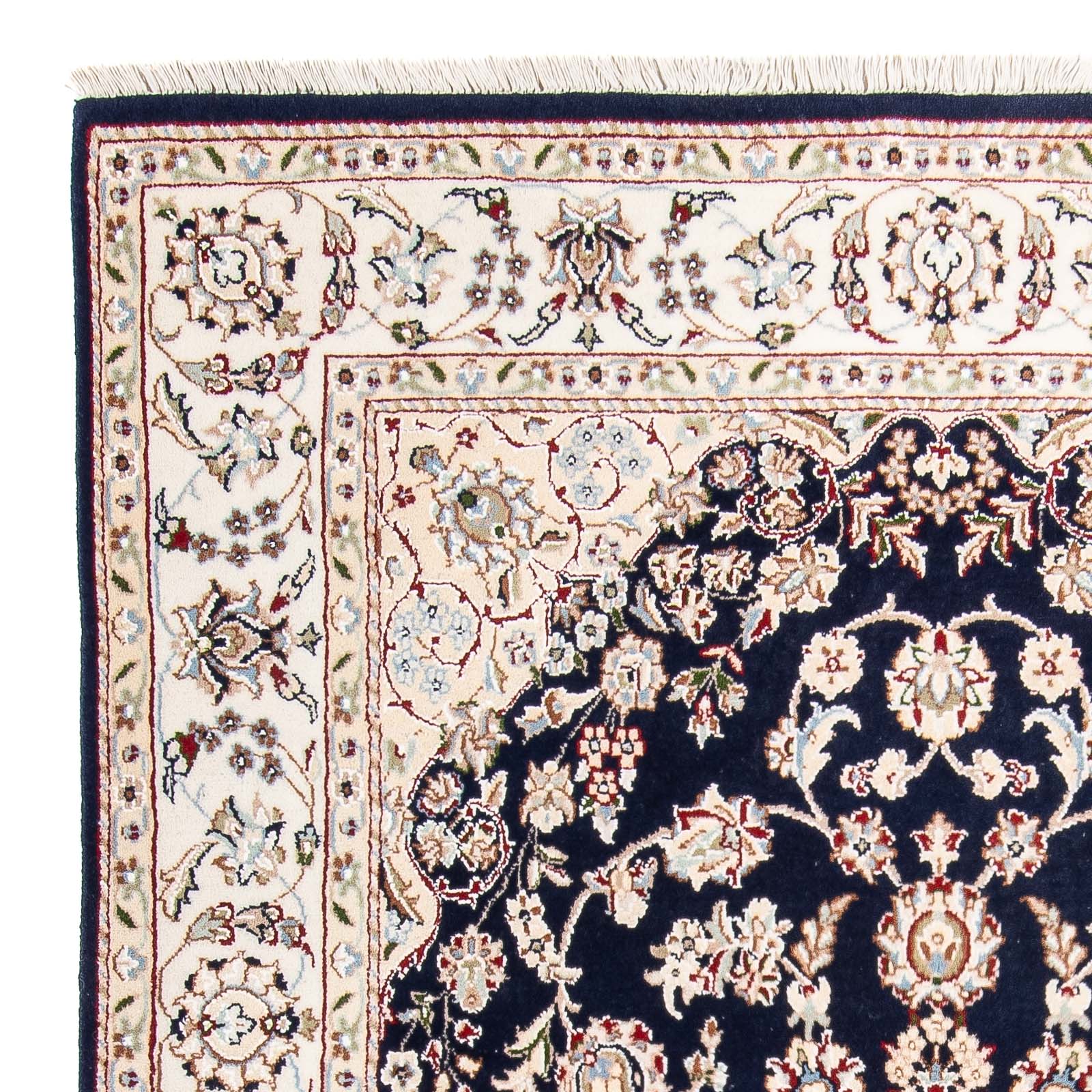 Orientalsk tæppe - Nain - Indus - 196 x 134 cm - mørkeblå